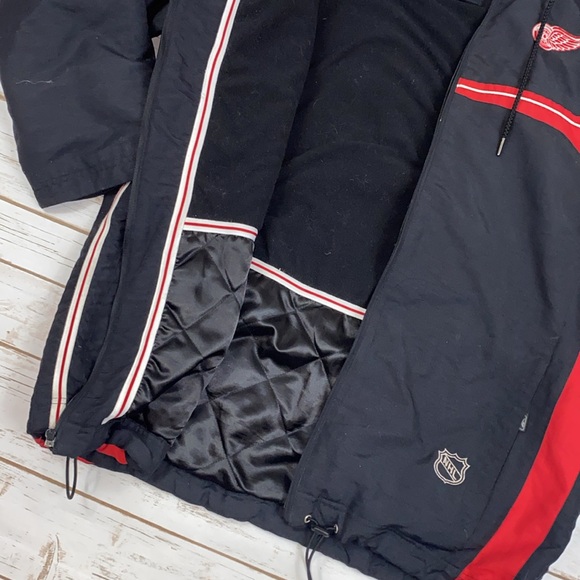 Vintage Reebok Platinum Shield Detroit Red Wings Full Zip Jacket Mens L - Picture 15 of 16